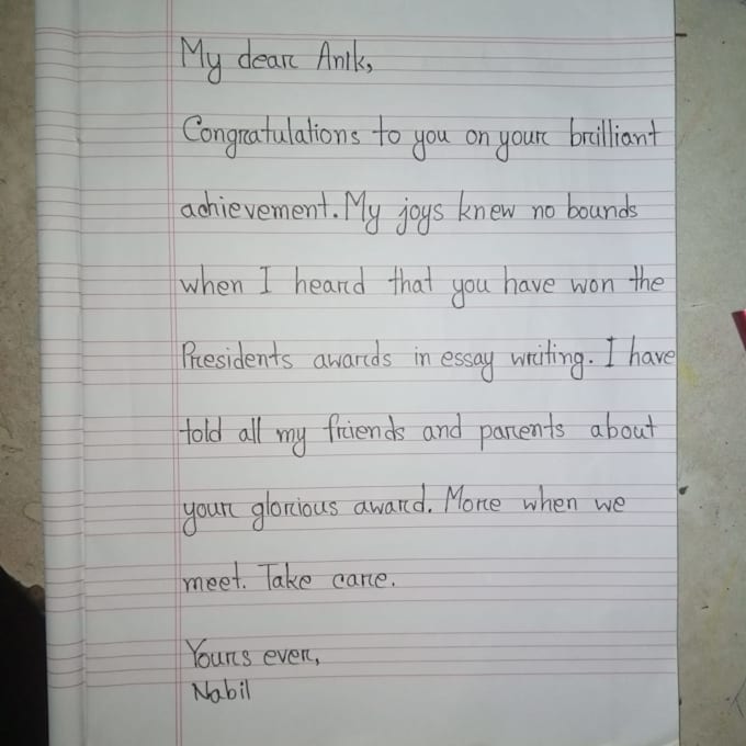 do custom handwriting projects