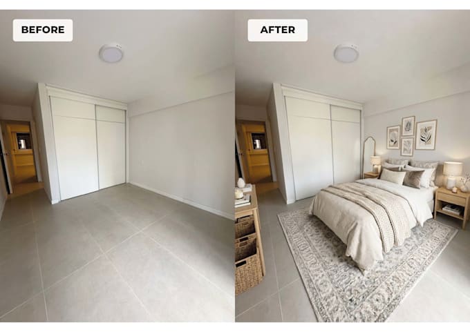 create real estate before and after image transformations