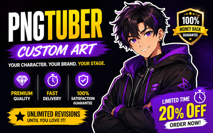 design custom pngtuber png tuber model