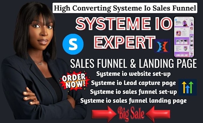 create systeme io sales funnel, systeme io website, systeme io landing page