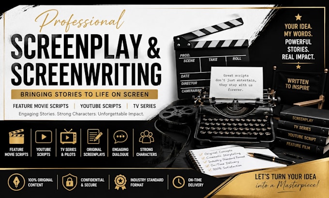 screenplay screenwriting feature movie script youtube script and tv series