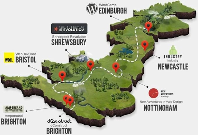 design unique vector map, city map or event map illustration