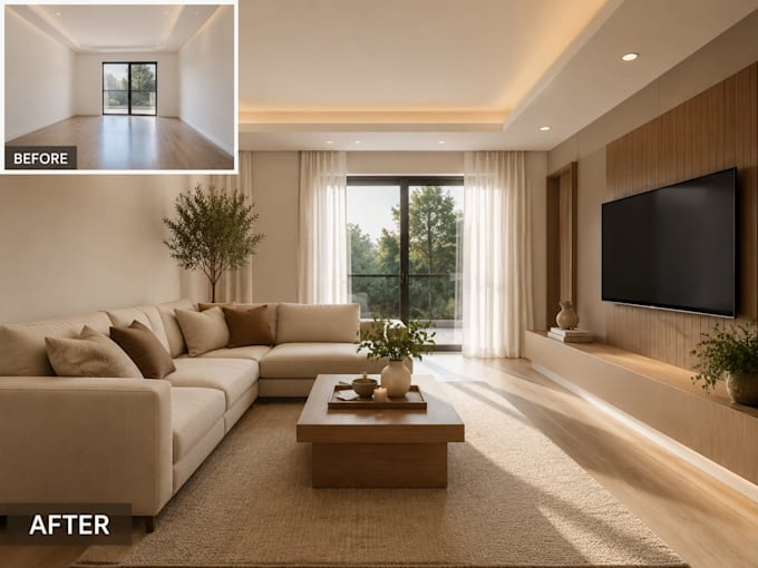 do real estate property virtual staging virtual renovation interior rendering