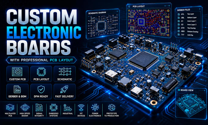 design custom electronic boards with professional pcb layout