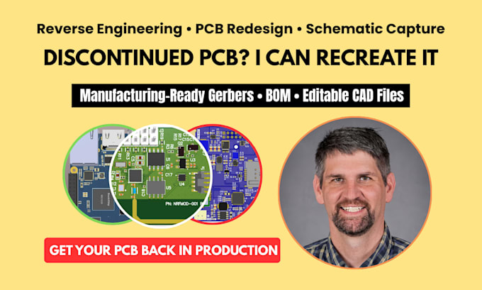 reverse engineer, redesign and recreate your discontinued pcb