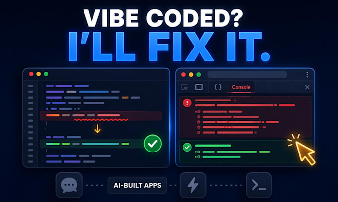 fix bugs and errors in your vibe code website lovable, bolt etc