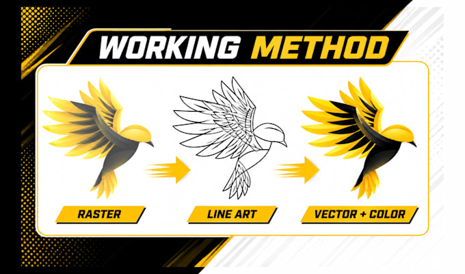 recreate, redesign, edit, and vectorize your logo fast