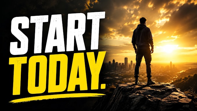 create a mindset and motivation youtube thumbnails
