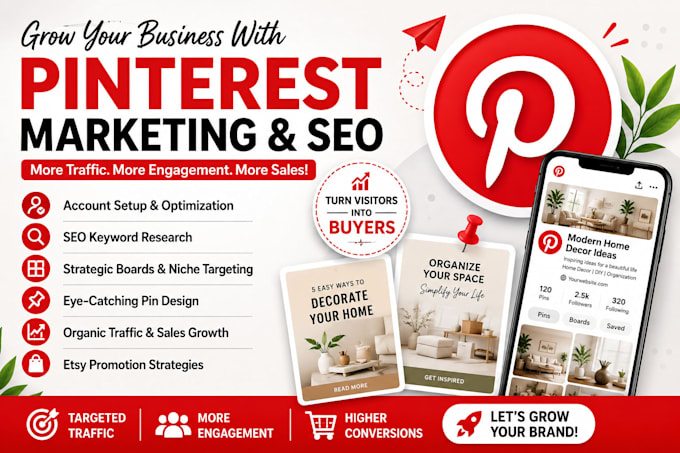 be your pinterest marketing manager and SEO expert