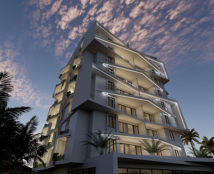 do house elevations by revit and render 3d views