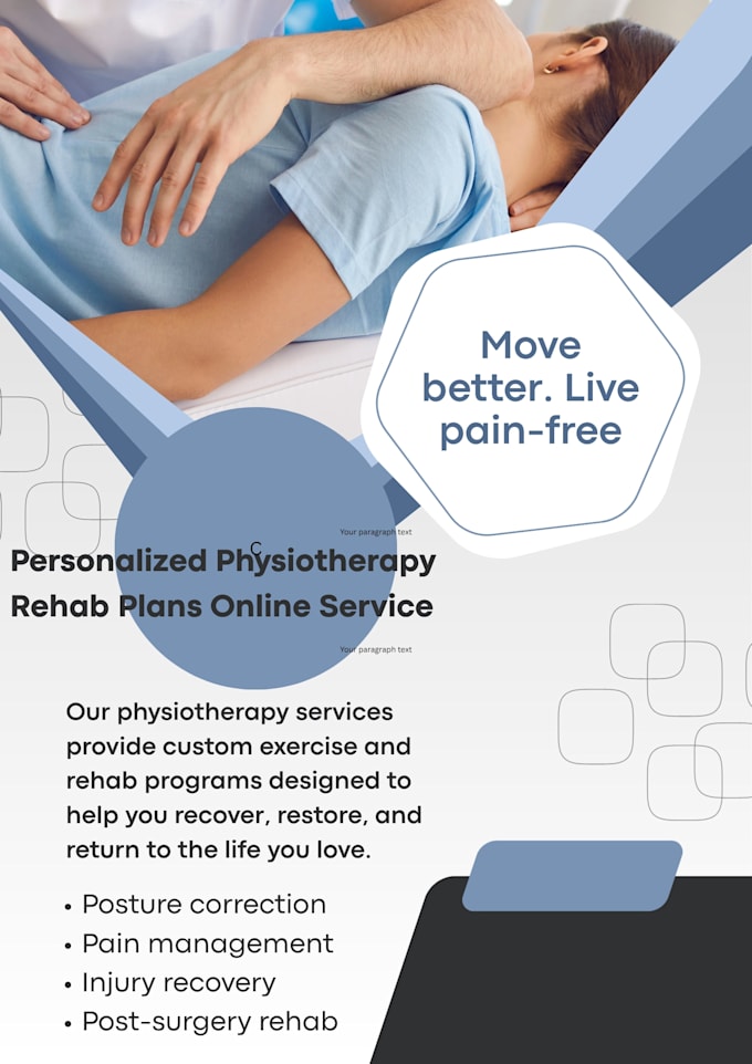 create a custom physiotherapy exercise and rehab plan