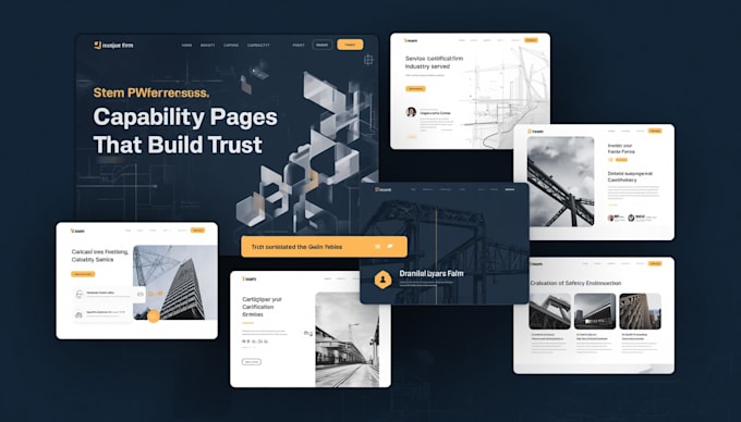 create engineering consultant website with capability pages and trust structure