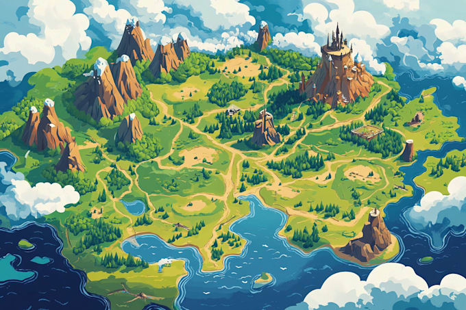 draw a vector map in illustrator