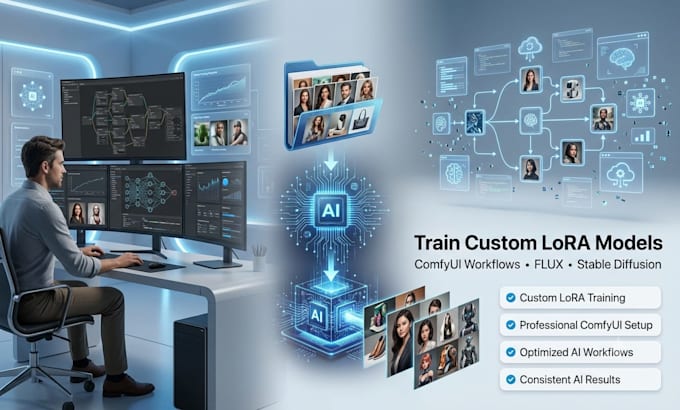 train a custom lora model and comfyui workflow