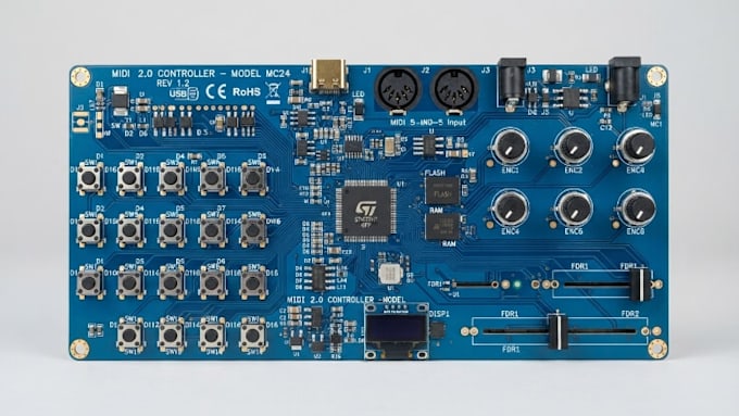 design midi 2 0 controller pcb compatible hardware usb midi driver install read