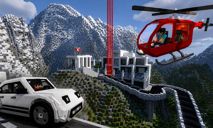 build custom minecraft maps, server setup, mods, skins, redstone and intro