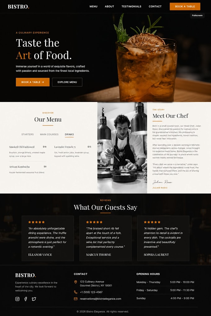 design a professional website for your brand