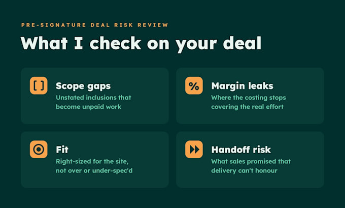 audit your ict deal for scope gaps and margin leaks before you sign