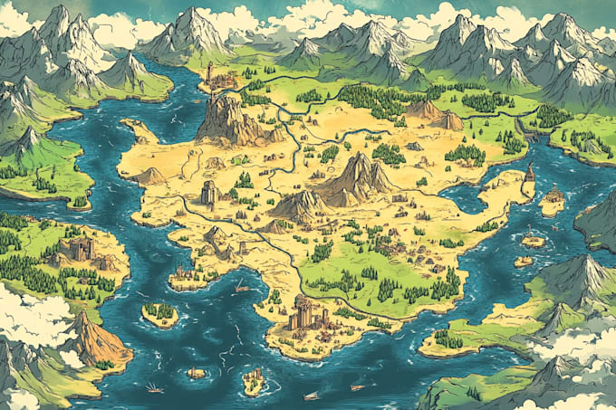 draw a vector map in illustrator