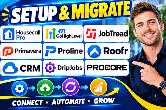 housecall pro ai ghl make jobtread primavera proline roofr crm dripjob procore