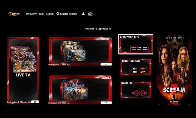 set up m3u playlist, restream connection, panel, playlist for all devices