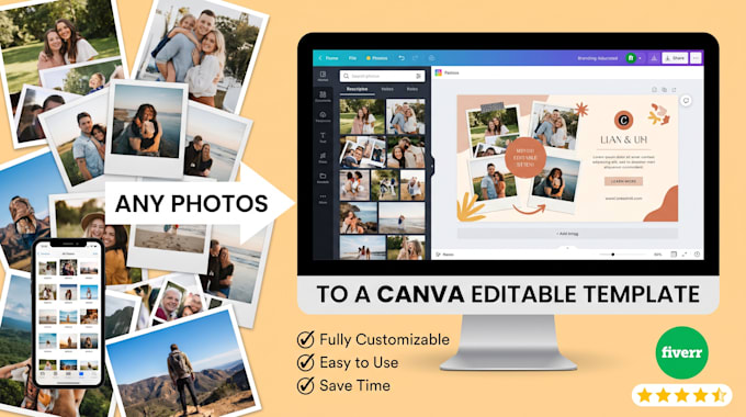 convert any image into a fully editable canva template