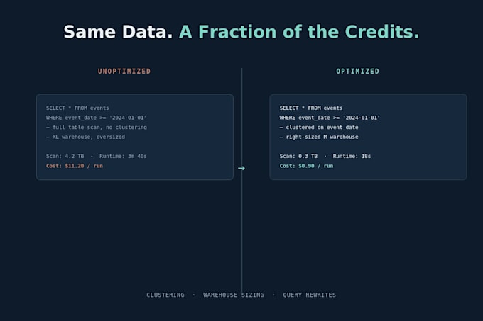 cut your snowflake credit spend with query optimization
