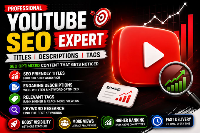 write youtube SEO titles, descriptions and tags