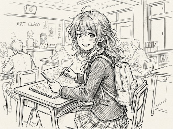 sketch you anime sketch art