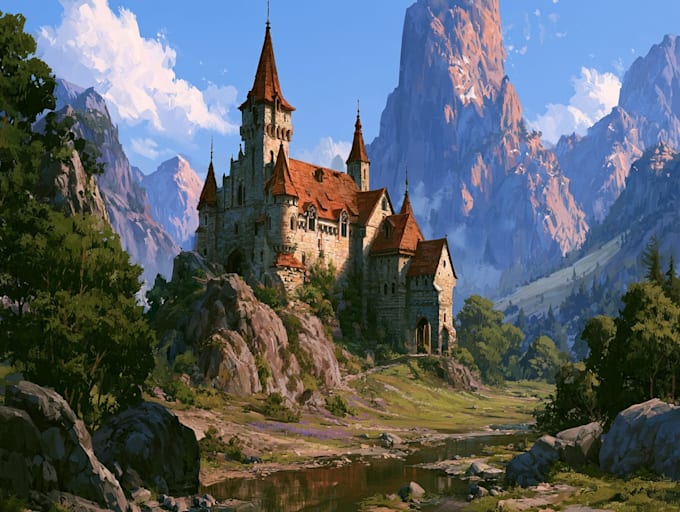 do professional landscape digital art