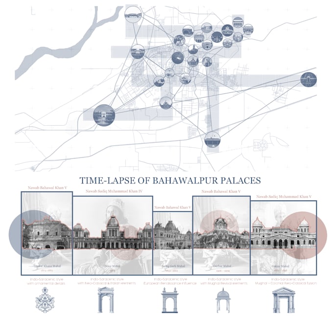 architectural collages, concept boards and visual storytelling graphics