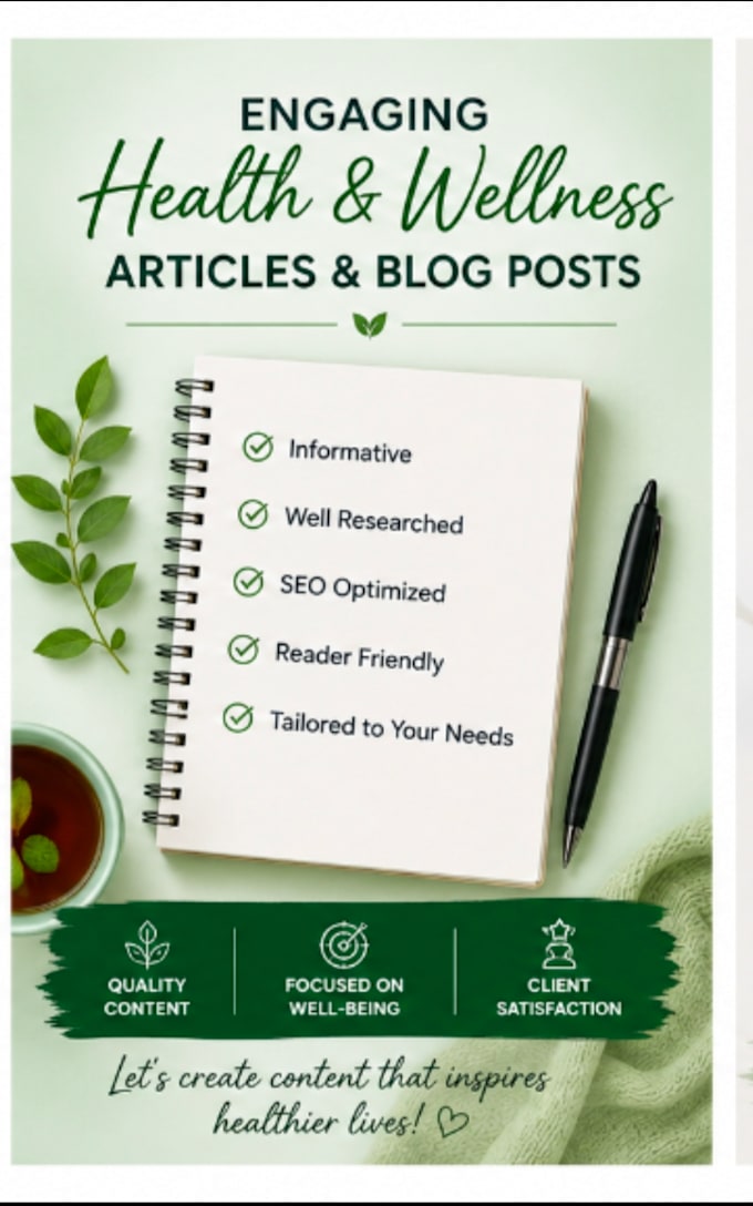write engaging health and wellness blog content