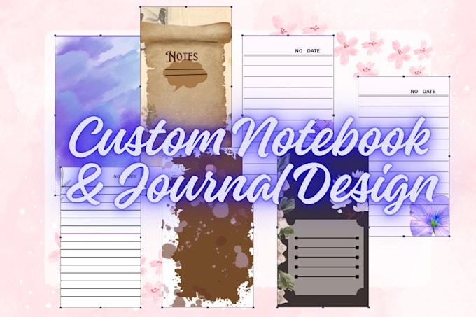 design aesthetic printable digital notebooks