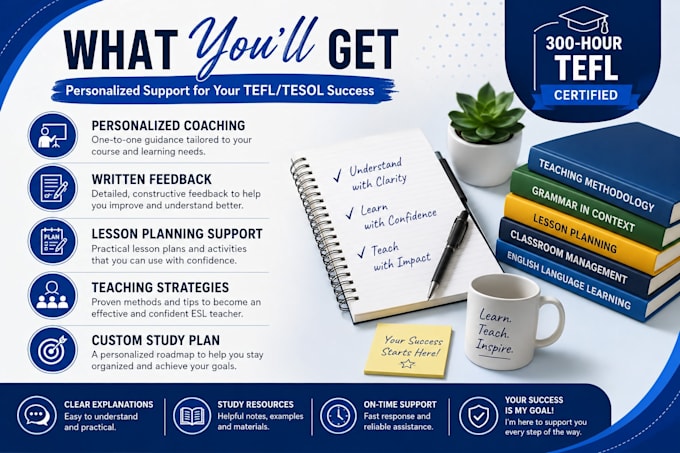 help you complete your tefl or tesol course with expert guidance