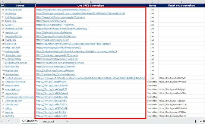 build ai citations and business listings