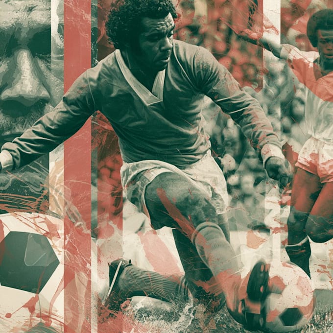 create a classic vintage football poster
