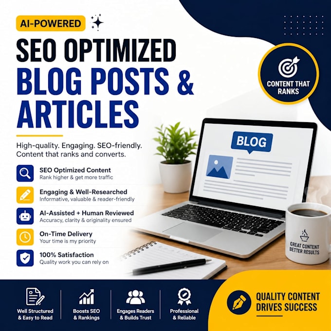 write SEO optimized ai blog posts and articles