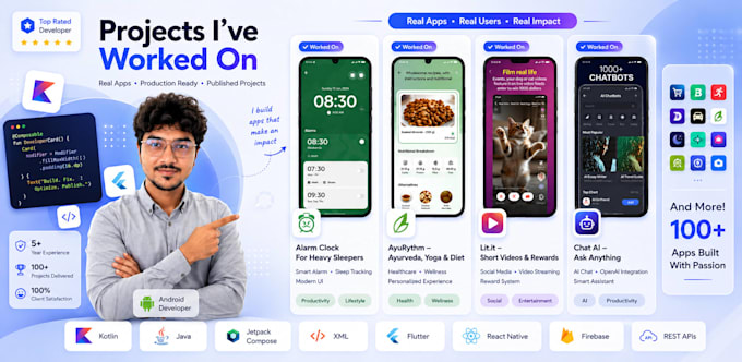 do a react native mobile app for android and ios