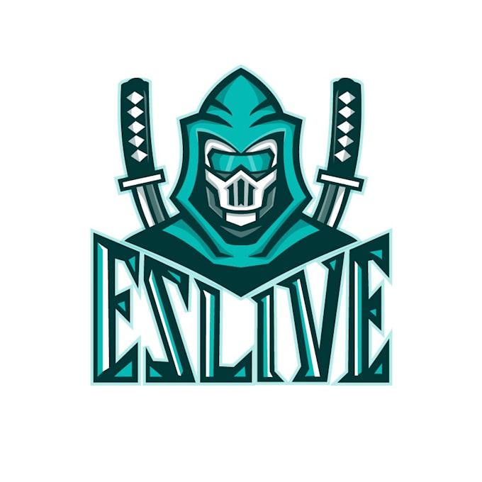 do a abstract lettermark gaming logo for esports, streamers