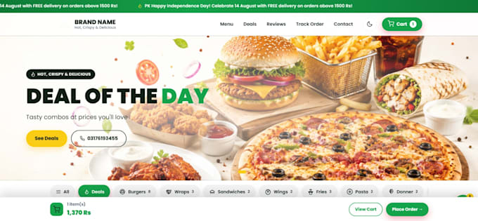 provide dynamic ecommerce website