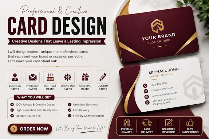 do unique and modern business card design