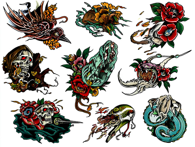 turn your tattoo concept into a clean and creative artwork
