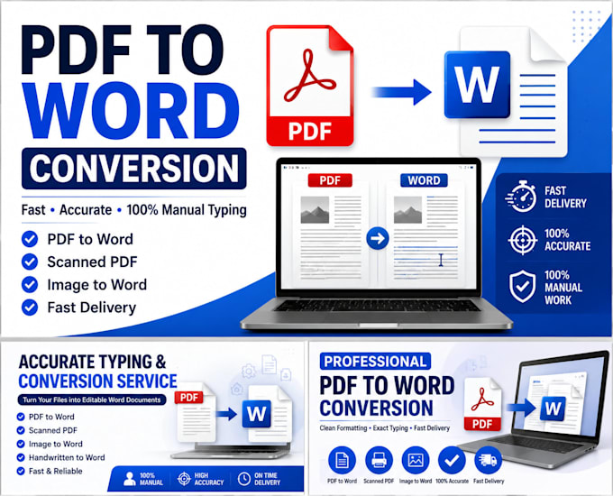 do fast typing and PDF to word conversion