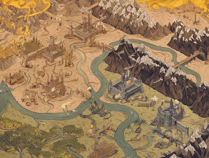 create a custom illustrated map for your location or project
