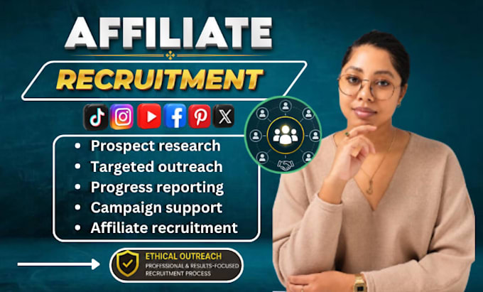 recruit quality affiliates for your affiliate program