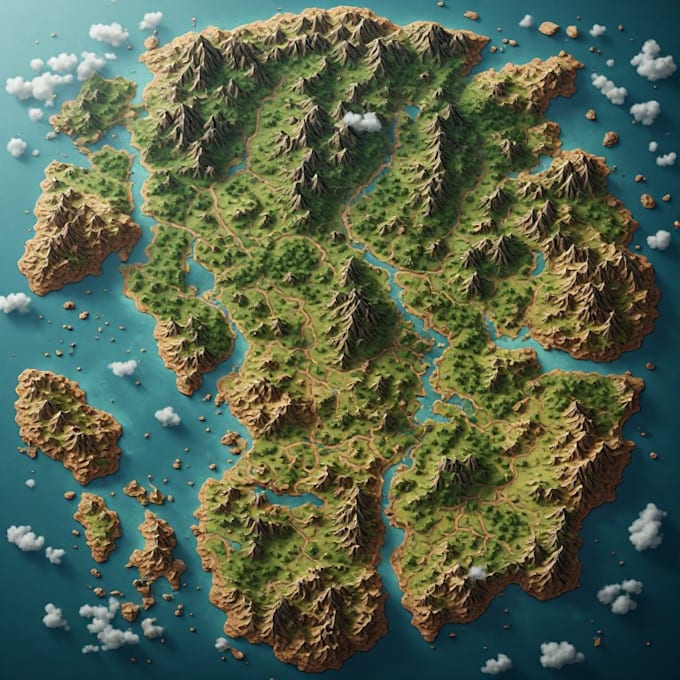draw fantasy map for a book,with inkarnate map illustration