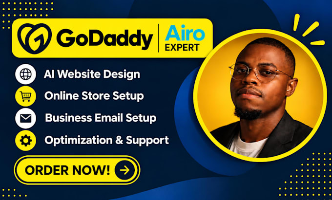 design or redesign wordpress website on godaddy, godaddy website, godaddy airo