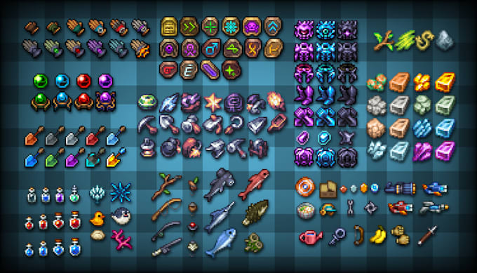 make pixel art icons pack