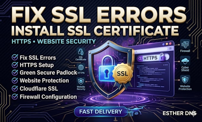 fix ssl errors, install ssl certificate,https and protect any website