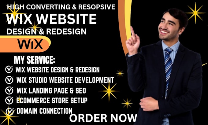 build wix website design landing page create wix website development wix studio